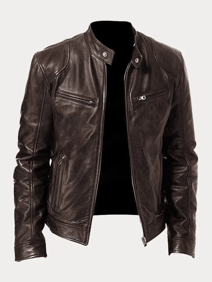 Nohr | Chaqueta de cuero clásica para hombre