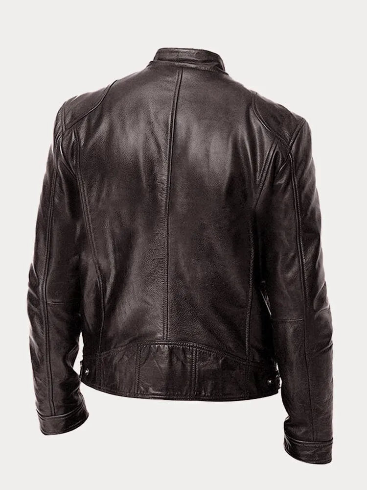 Nohr | Chaqueta de cuero clásica para hombre