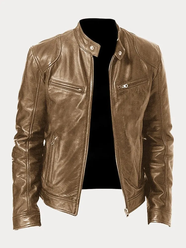 Nohr | Chaqueta de cuero clásica para hombre