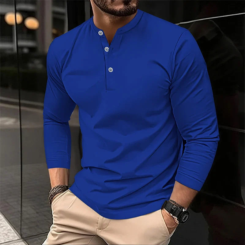 Alexander | Polo de manga larga transpirable para hombres