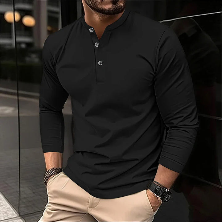 Alexander | Polo de manga larga transpirable para hombres