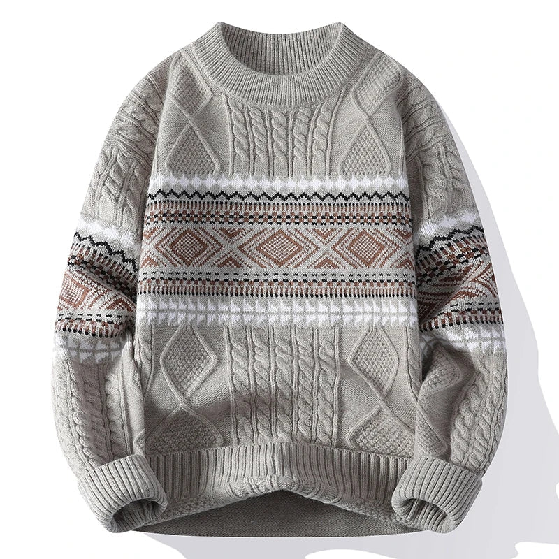 Sebas | Suéter de invierno con textura nórdica
