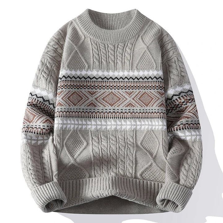Sebas | Suéter de invierno con textura nórdica