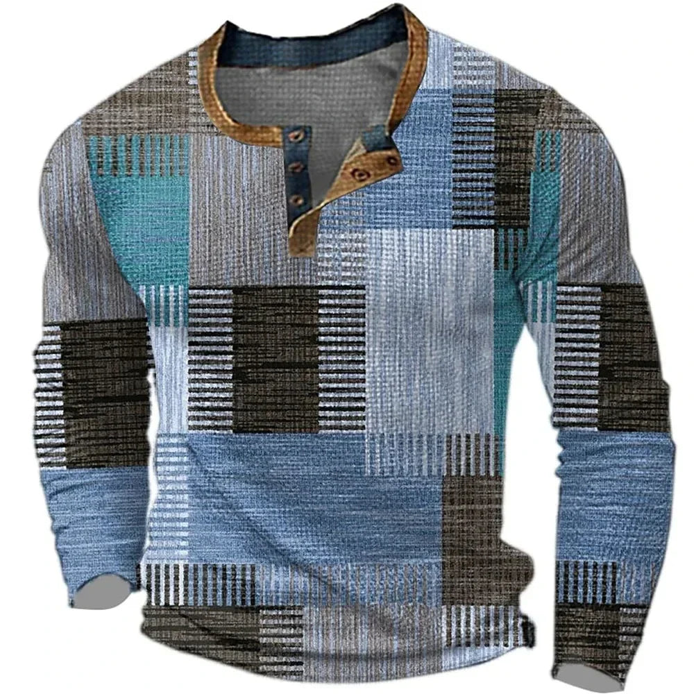 Jeffrey | Camisa de manga larga colorida para hombre