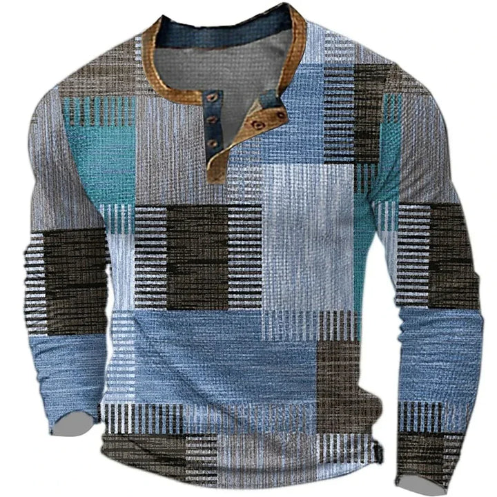 Jeffrey | Camisa de manga larga colorida para hombre