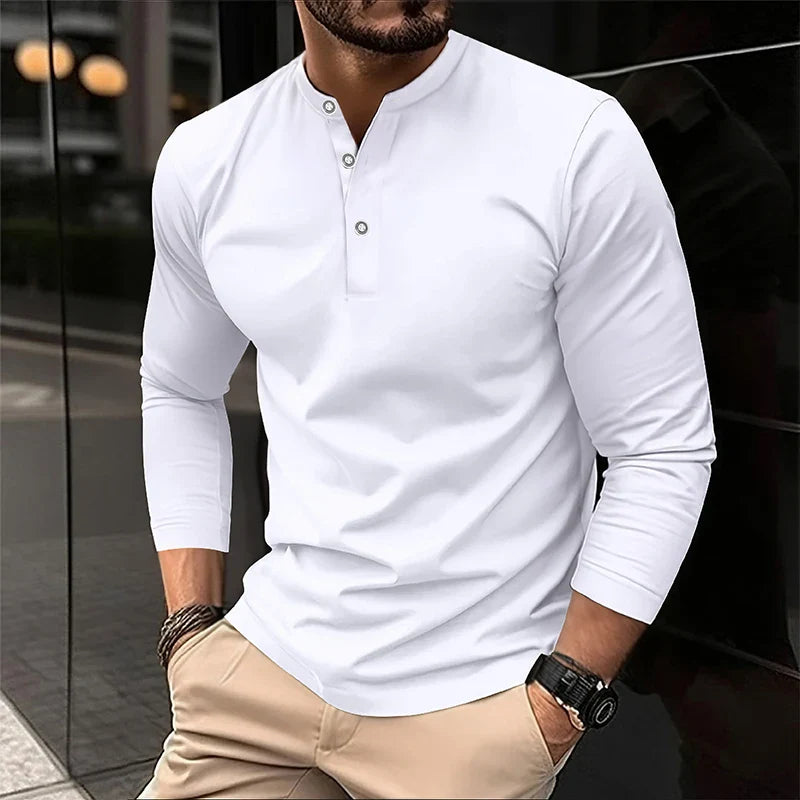 Alexander | Polo de manga larga transpirable para hombres