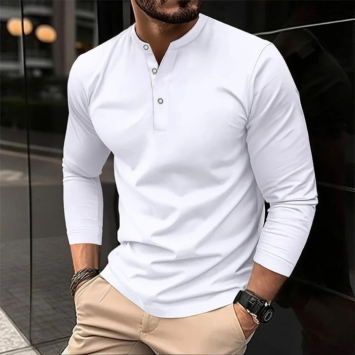 Alexander | Polo de manga larga transpirable para hombres
