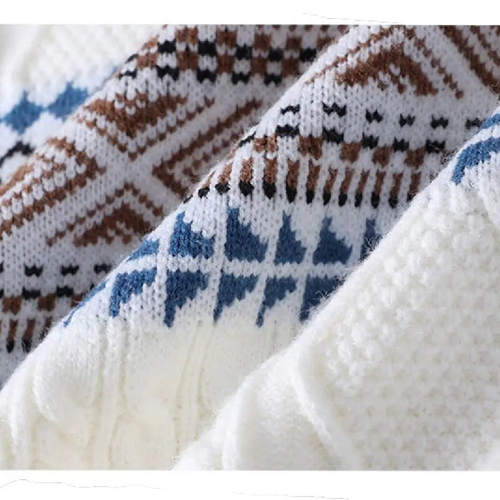 Sebas | Suéter de invierno con textura nórdica