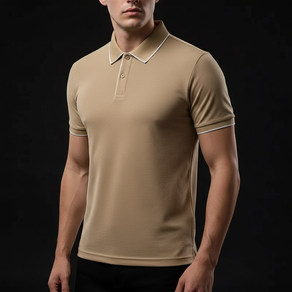 Kyle | Polo de punto elástico y transpirable