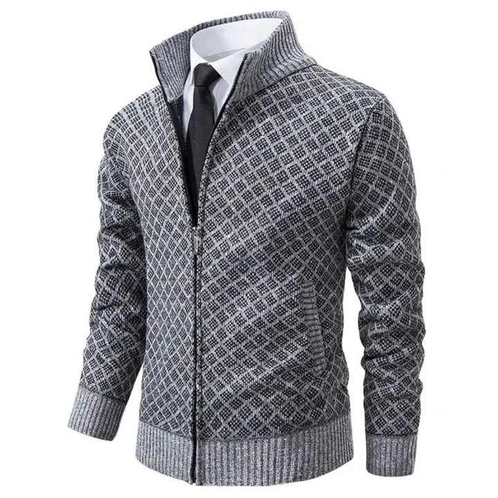 Henriesk | Chaqueta de punto texturizada con cremallera