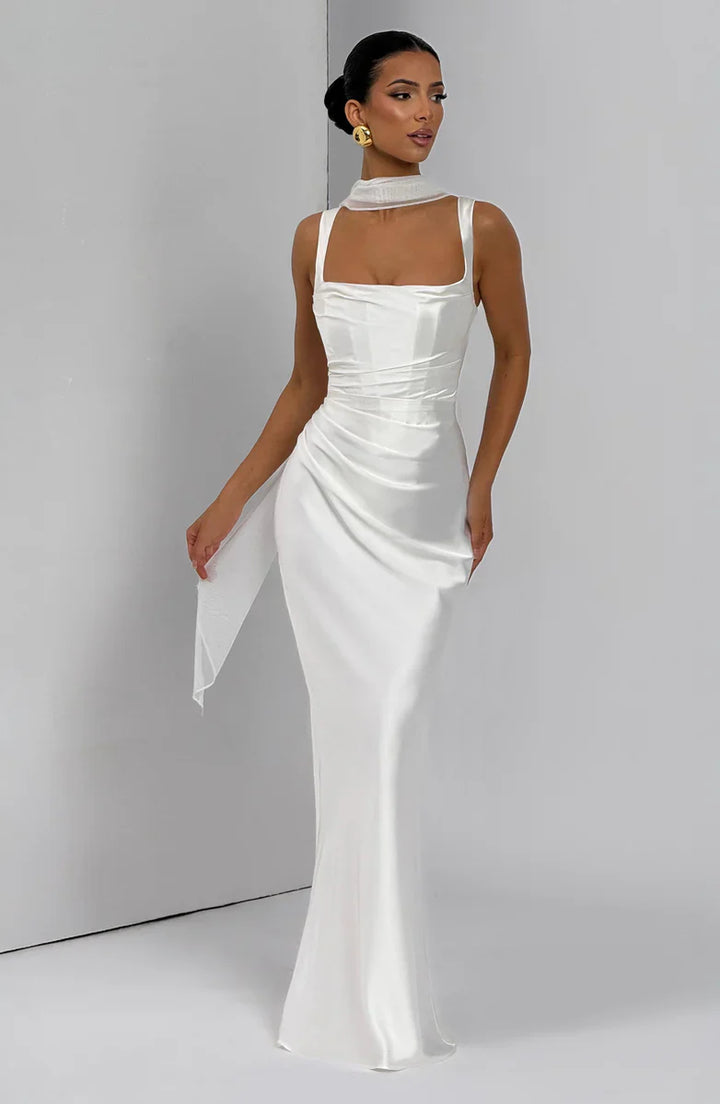 CALANTHE | Vestido largo de corte elegante