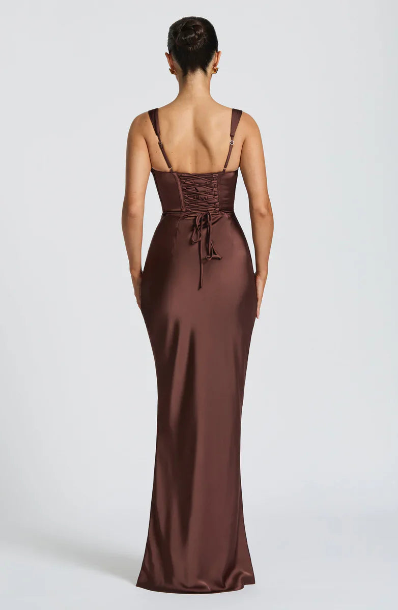 CALANTHE | Vestido largo de corte elegante