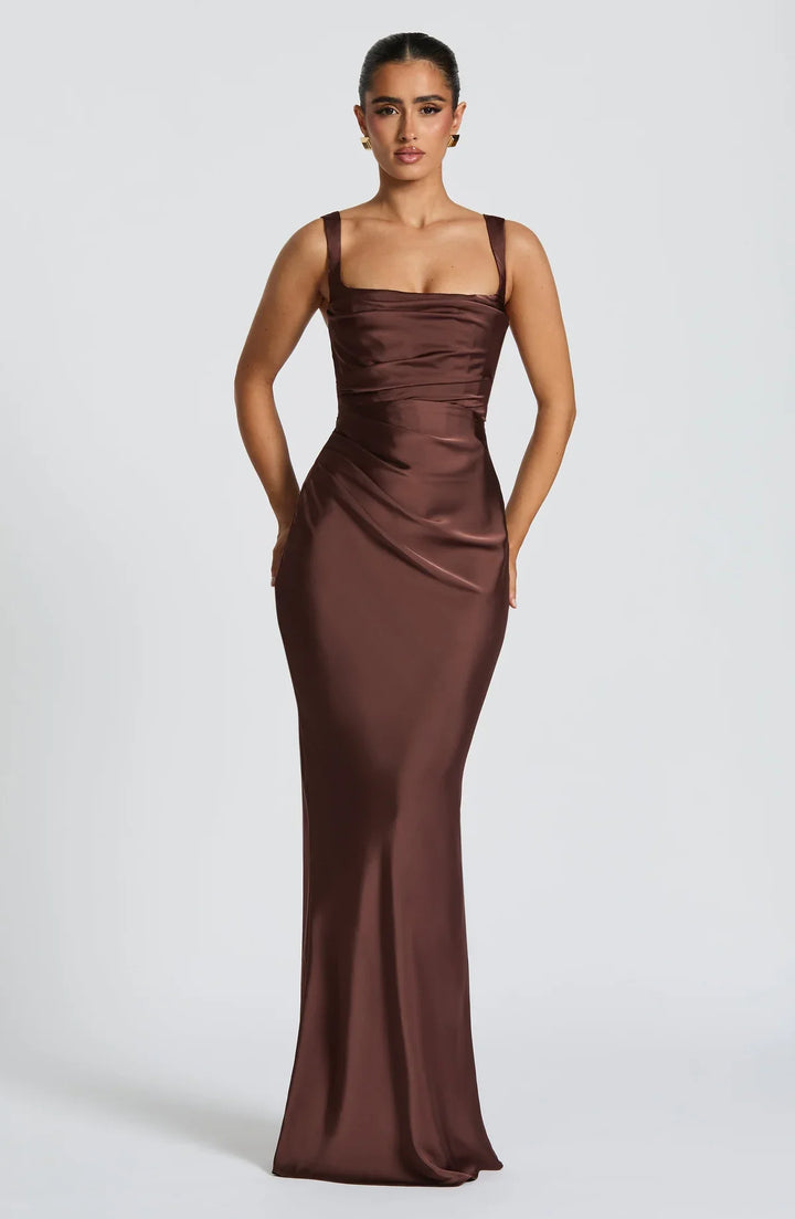 CALANTHE | Vestido largo de corte elegante