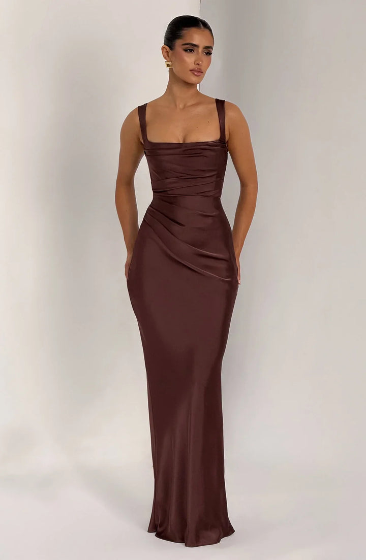 CALANTHE | Vestido largo de corte elegante