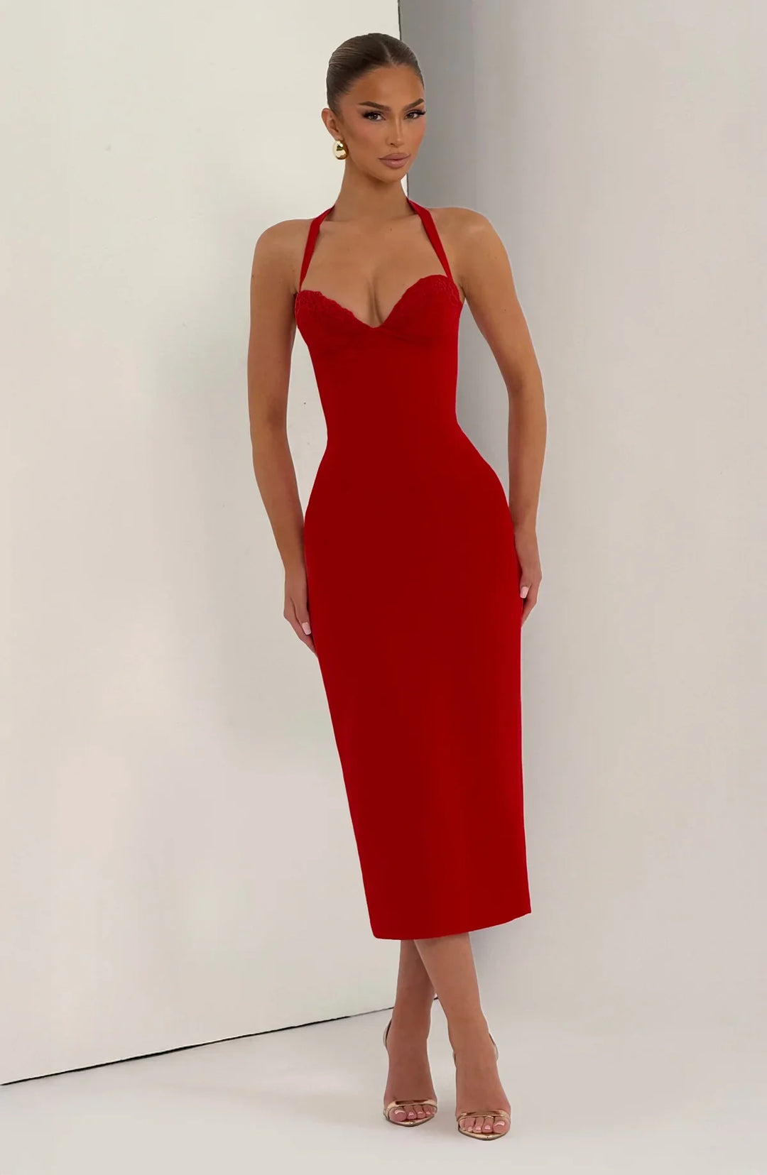 KALOA | Vestido midi de silueta definida