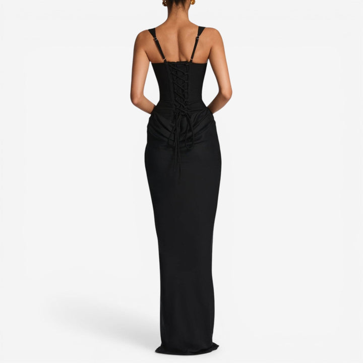 Zanetta™ Vestido Maxi Fruncido