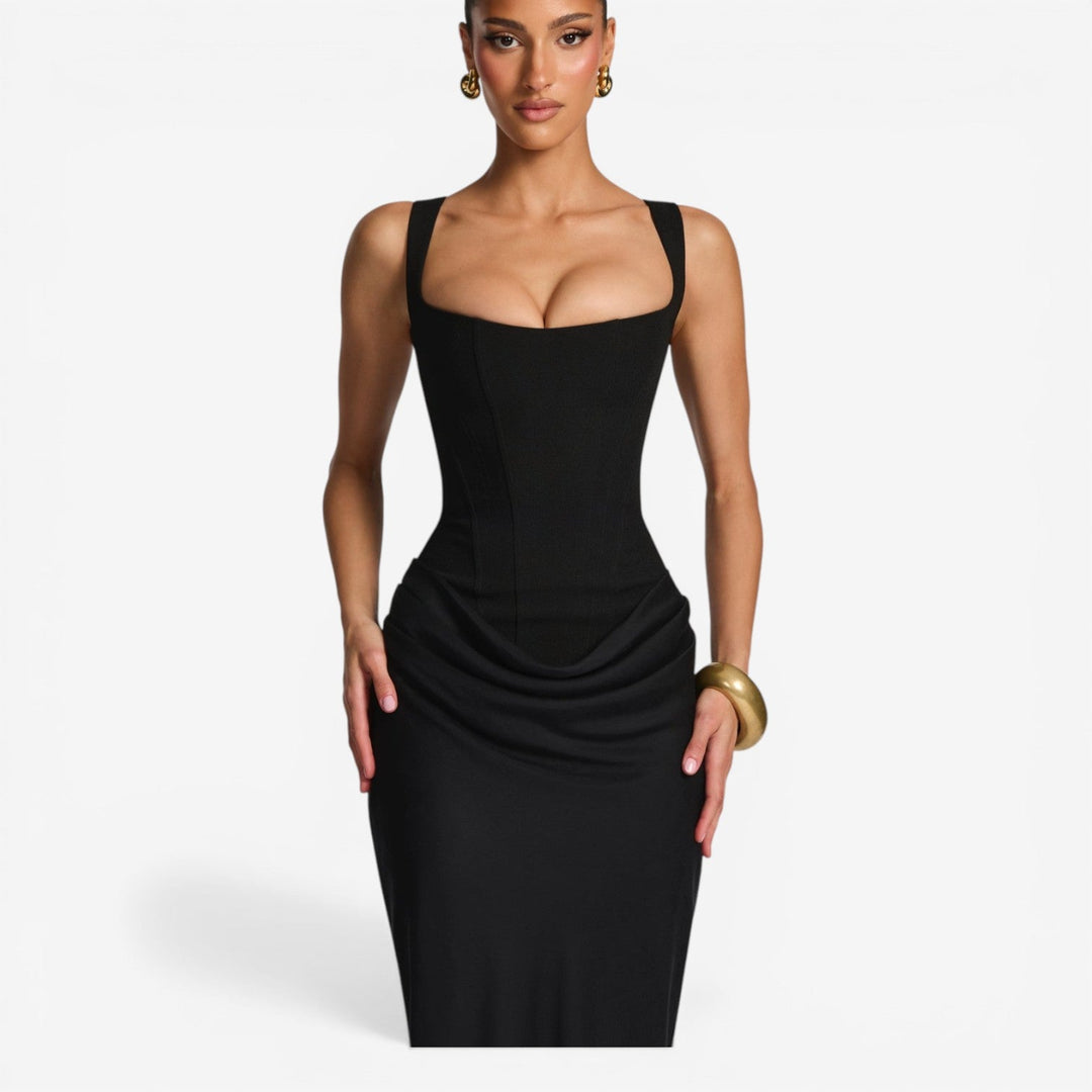 Zanetta™ Vestido Maxi Fruncido
