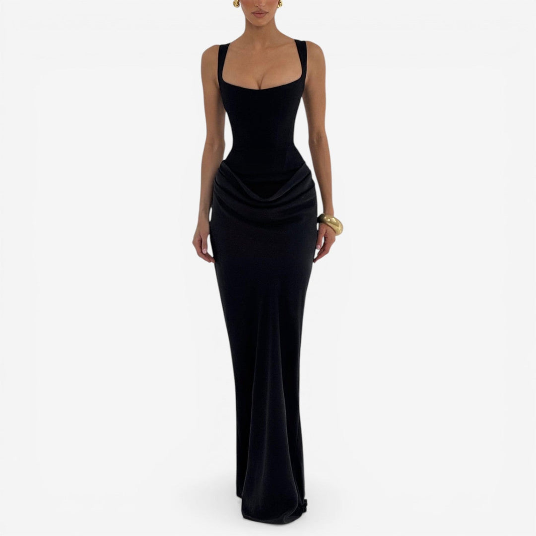 Zanetta™ Vestido Maxi Fruncido