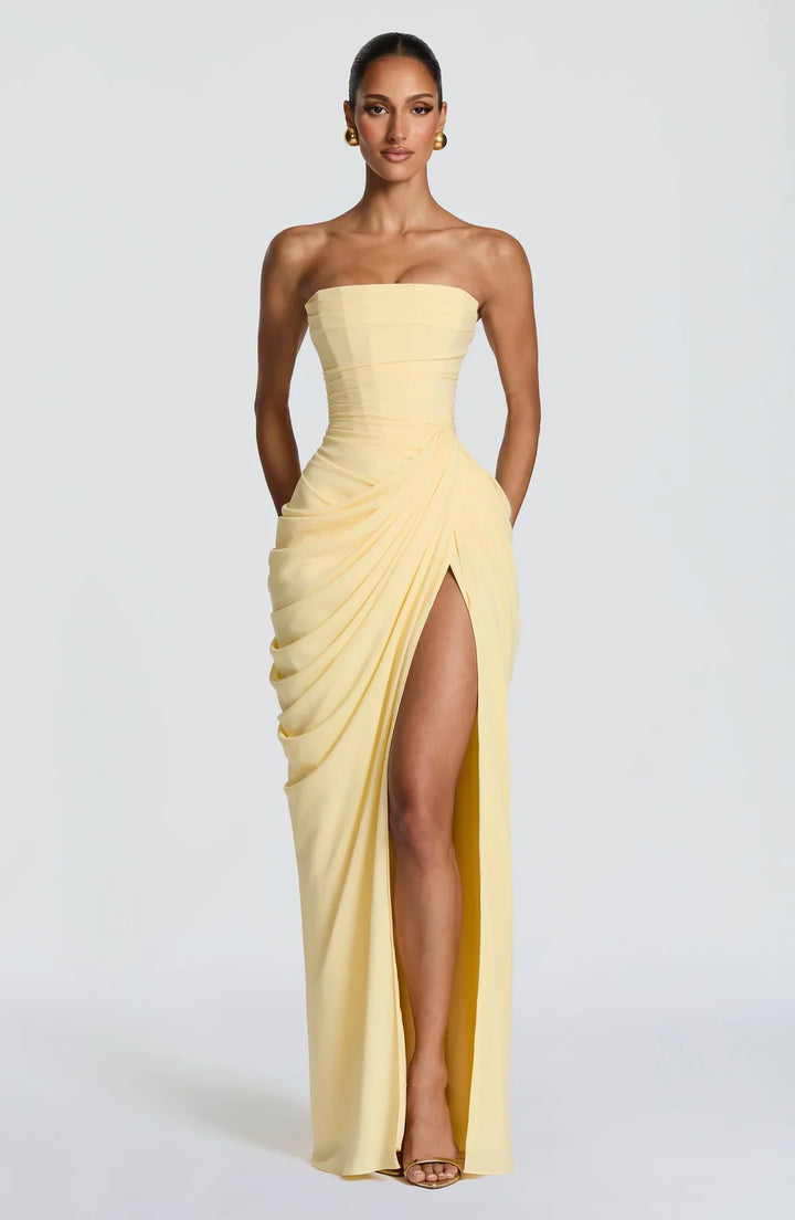 CIELO | Vestido largo lacado elegante