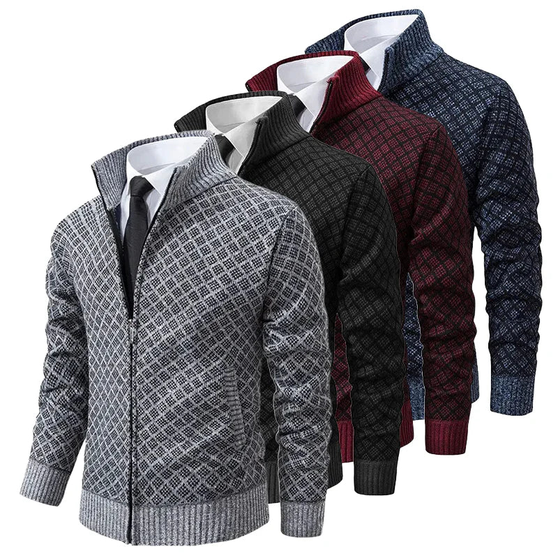 Henriesk | Chaqueta de punto texturizada con cremallera