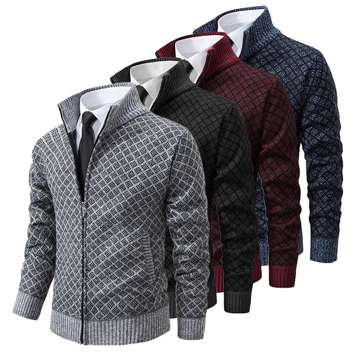 Henriesk | Chaqueta de punto texturizada con cremallera