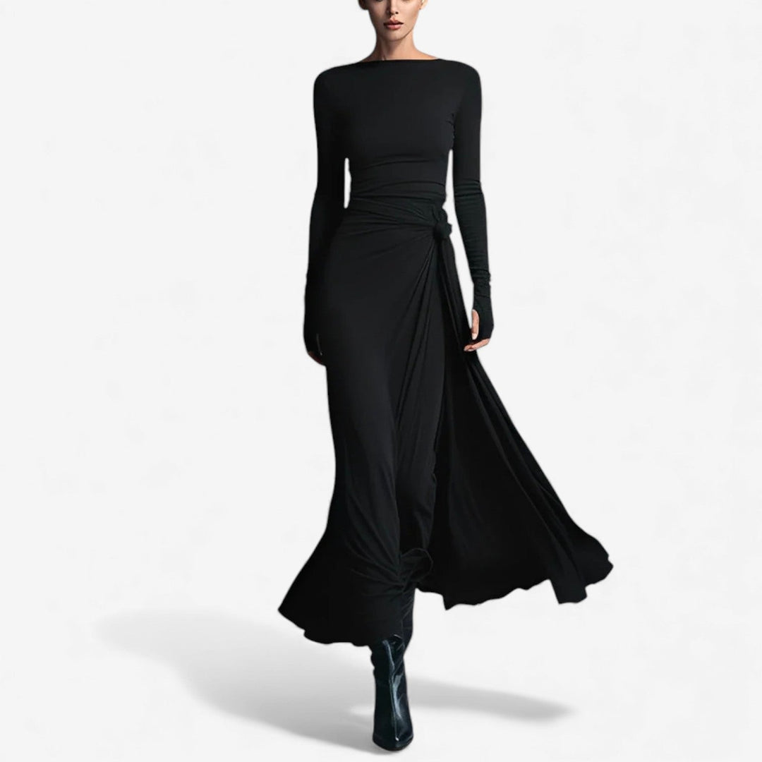 Pilar™ Vestido Maxi Drapeado