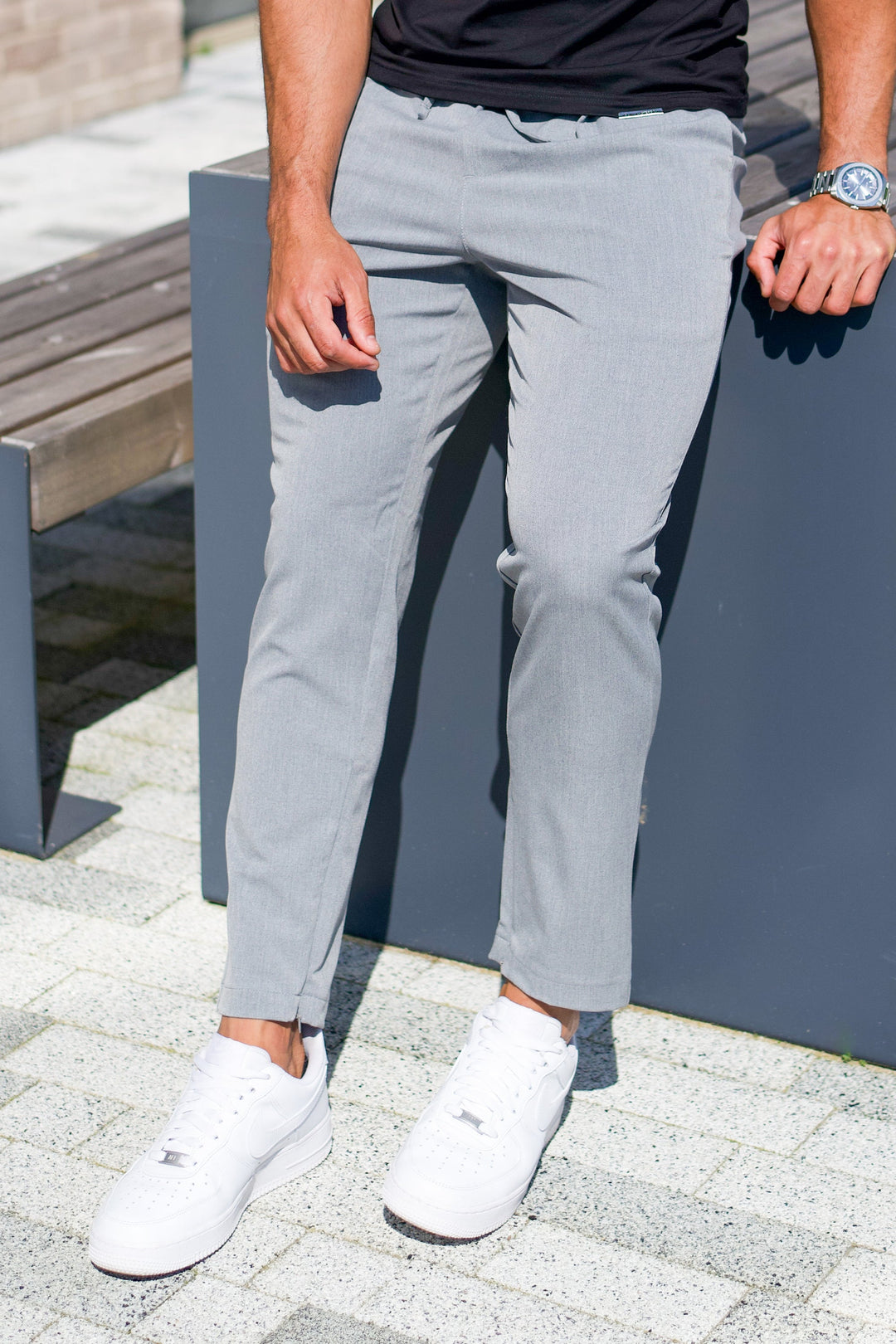 Pantalones Elián - Gris claro