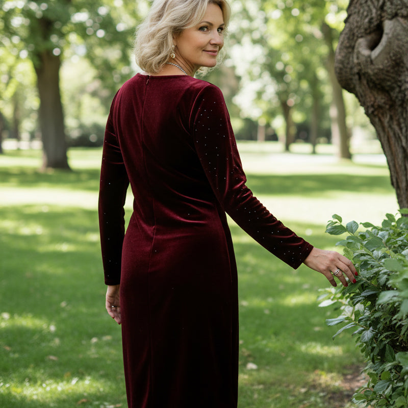 Vestido Ariana Bordeaux