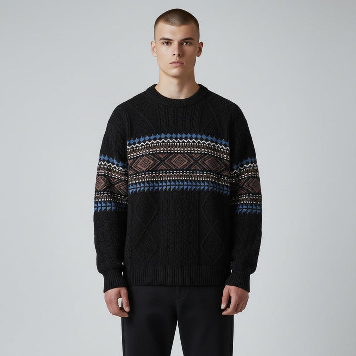 Sebas | Suéter de invierno con textura nórdica